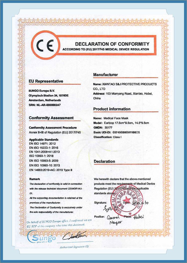 CE Face Mask